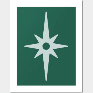 Mid-Mod Atomic Starburst Posters and Art